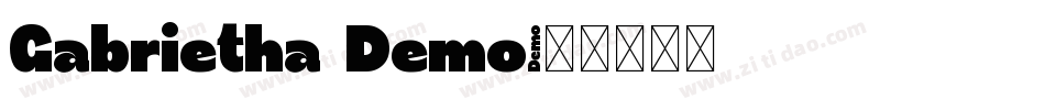 Gabrietha Demo字体转换